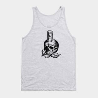 Memento Mori - Skull and Hourglass Tank Top